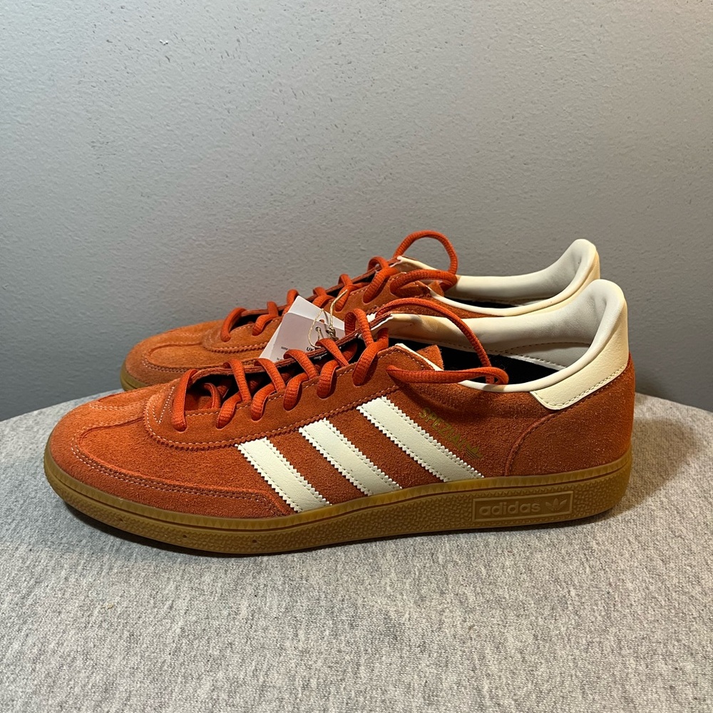 Adidas Handball Spezial Red Orange Gum Athletic Men's Shoe Size 11 IG6191 - Picture 4 of 11